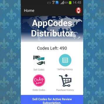 AppCodes Distributor screenshot 1