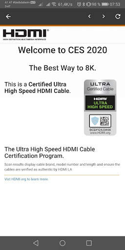 HDMI Cable Certification screenshot 4