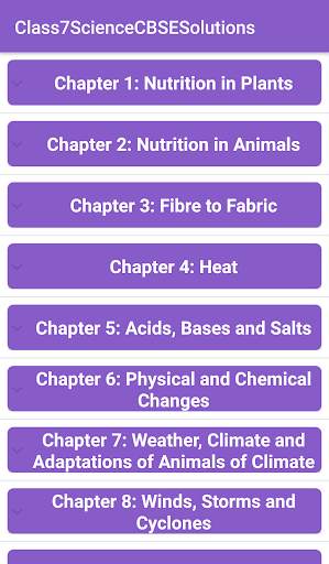 7th Science CBSE Solutions - Class 7 screenshot 1