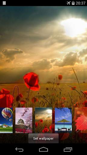 Spring live wallpaper lock screenshot 8