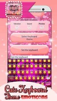 Cute Keyboard Theme-Emoticons screenshot 3