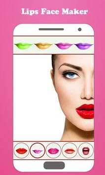 Lips Face Maker Camera 3 تصوير الشاشة