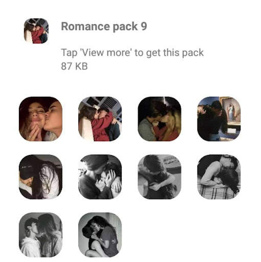 kiss stickers for whatsapp screenshot 2
