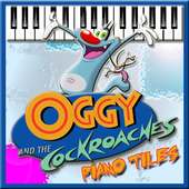 Oggy and The Cockroaches Piano Tiles logo