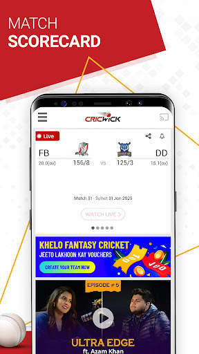 Cricwick - Live Cricket Scores screenshot 1