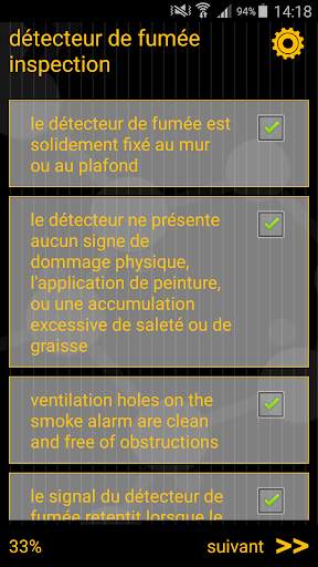 Inspection détecteur de fumée screenshot 5