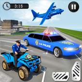 US Police Limousine Car: Truck Transporter Game 1.0