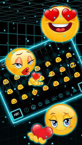 Tech Neon Heart Keyboard screenshot 3