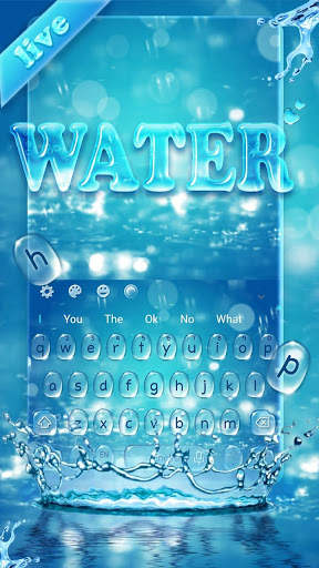 Live Water Keyboard Theme screenshot 2