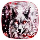 Wild Ice Wolf Keyboard Theme 10001002