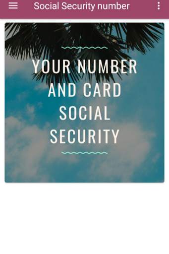 Social Security Number Informa screenshot 1