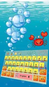 Cute Yellow Sponge Cartoon Keyboard screenshot 2