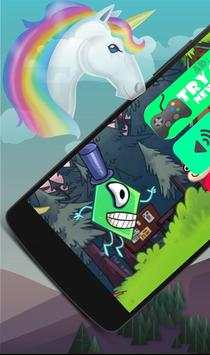 Troll Face vs Unicorn Adventure Fun screenshot 1