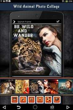 Wild Animal Photo Collage 2 تصوير الشاشة