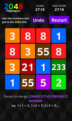 2048 Classic Puzzle  6 Games स्क्रीनशॉट 4