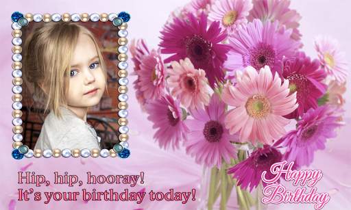 Birthday photo frame screenshot 1