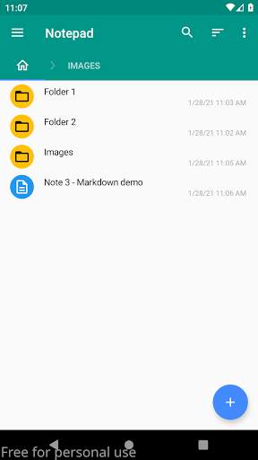 Notepad screenshot 1
