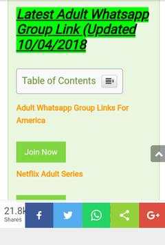 Adult Whatsapp Group screenshot 1