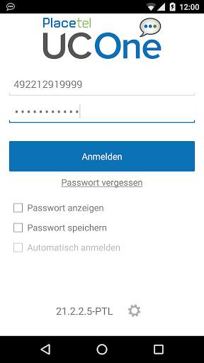 Placetel UC-One Mobile screenshot 1