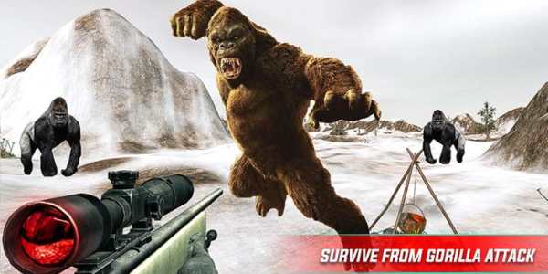 Angry King kong Attack-Wild Animal Shooting screenshot 5