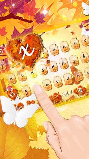 Autumn keyboard theme स्क्रीनशॉट 1