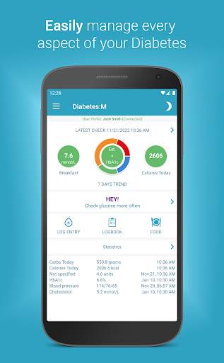 Diabetes:M - Blood Sugar Diary screenshot 1
