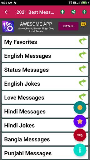 2021 Best Messages - English, Hindi, Bengali screenshot 2