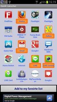 Quick Launcher screenshot 2