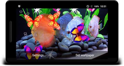 Discus Aquarium Live Wallpaper screenshot 5