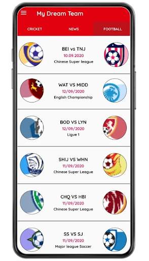 D11 Cricket Football Player - Live ScorePrediction screenshot 3
