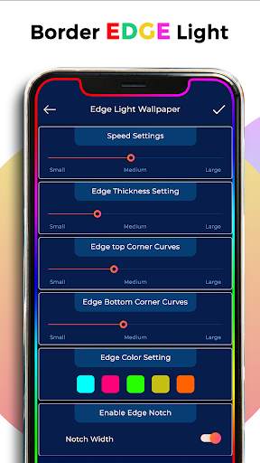 Edge Lighting Live Wallpaper - Border Edge Light screenshot 1