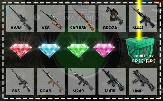 Free Guide For Free-Fire 2019 - Weapons, Diamonds screenshot 3