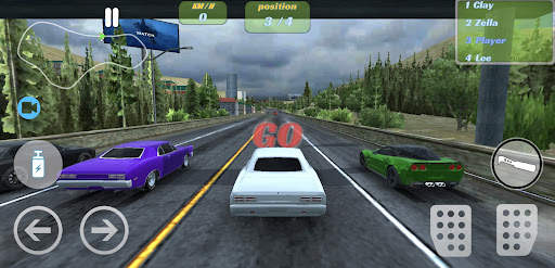 City driving in car racing screenshot 1