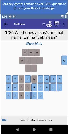 Bible Journey Trivia Game скриншот 1