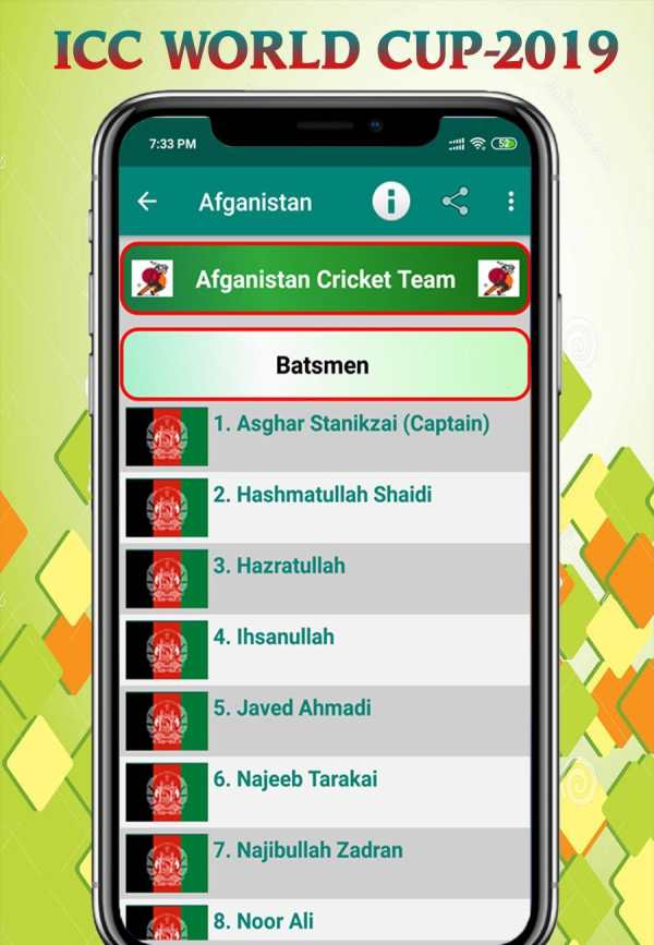 Cricket world cup 2019 (Schedule, Team) screenshot 5