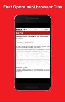 Fast Opera mini browser Tips screenshot 2