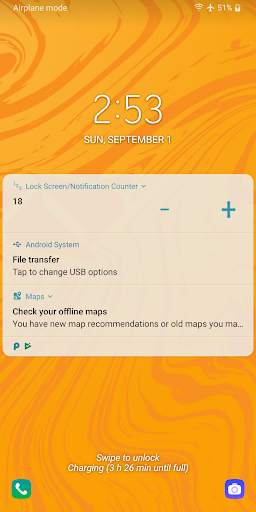 Lock screen and notifications Counter 2 تصوير الشاشة