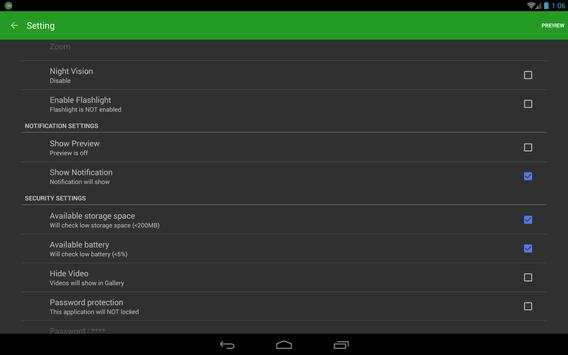 Hidden video recorder (HVR) screenshot 8