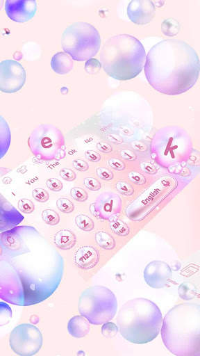 Cool colorful bubble theme keyboard screenshot 2