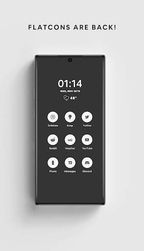 Ash - A Flatcon Icon Pack screenshot 1