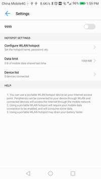 Enable Tethering screenshot 3
