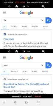 Dual Web Browser screenshot 2