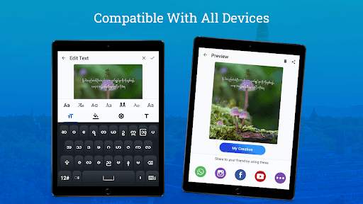 Write Burmese Text on photo screenshot 7