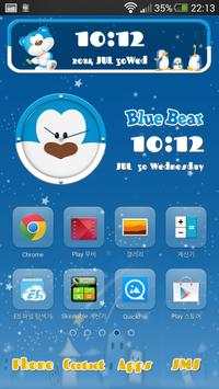 Blue bear Go launcher theme screenshot 4