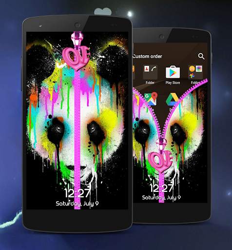 Panda Zipper Lock Screen 5 تصوير الشاشة