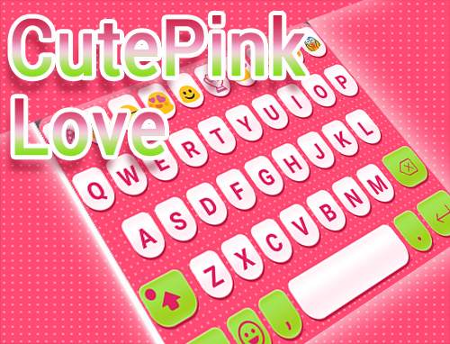 Cute Pink Emoji Keyboard Theme screenshot 6