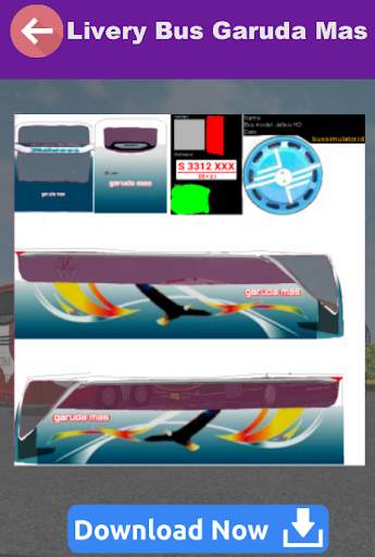 Livery Bussid HD Garuda Mas screenshot 3