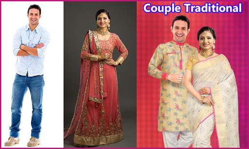 Couple Traditional Photo Suit स्क्रीनशॉट 1
