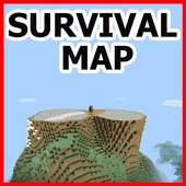 Survival island Minecraft map 1.0.0