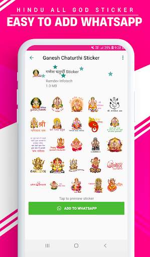 Ganesh Chaturthi Sticker for WhatsApp screenshot 3